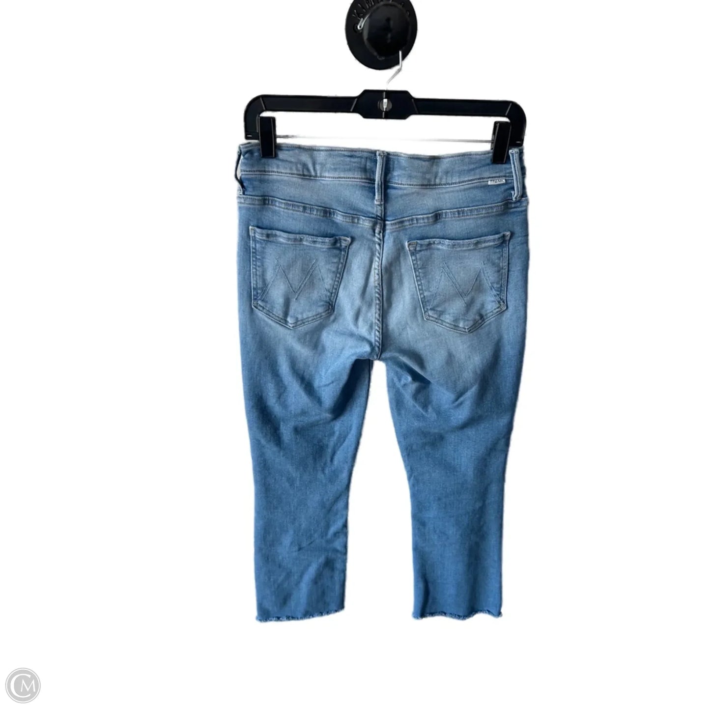 Jeans Cropped By Mother In Blue Denim, Size: 8