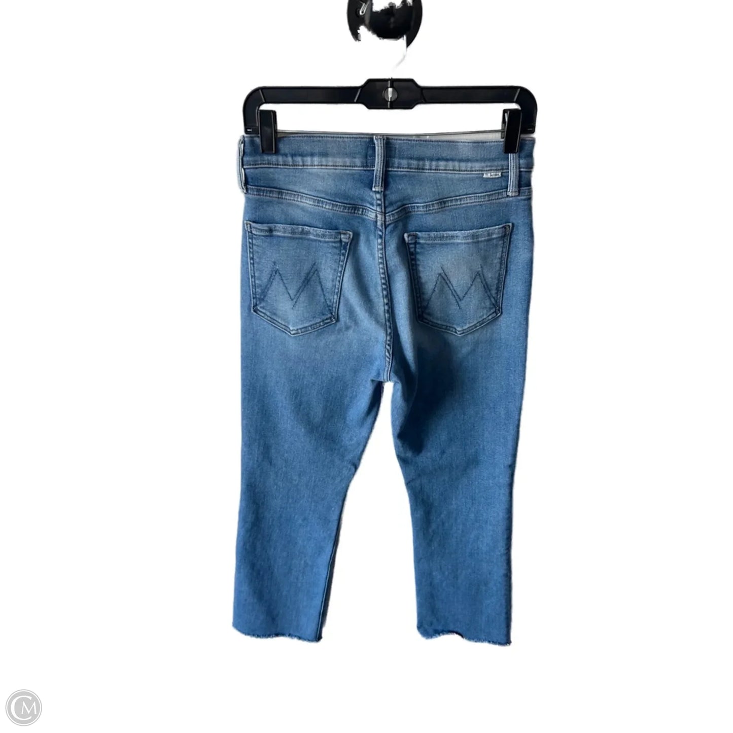 Jeans Straight By Mother In Blue Denim, Size: 4