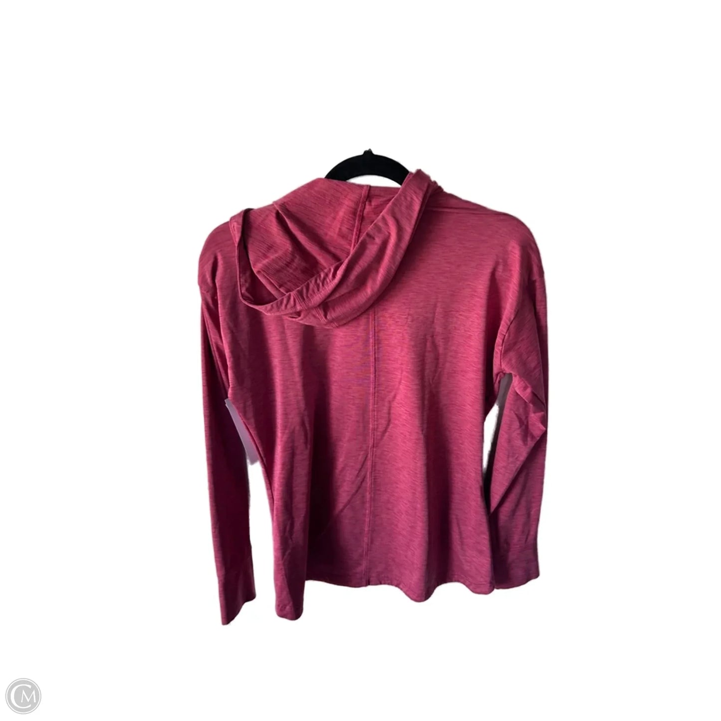 Athletic Top Long Sleeve Hoodie By Adidas In Red, Size: M