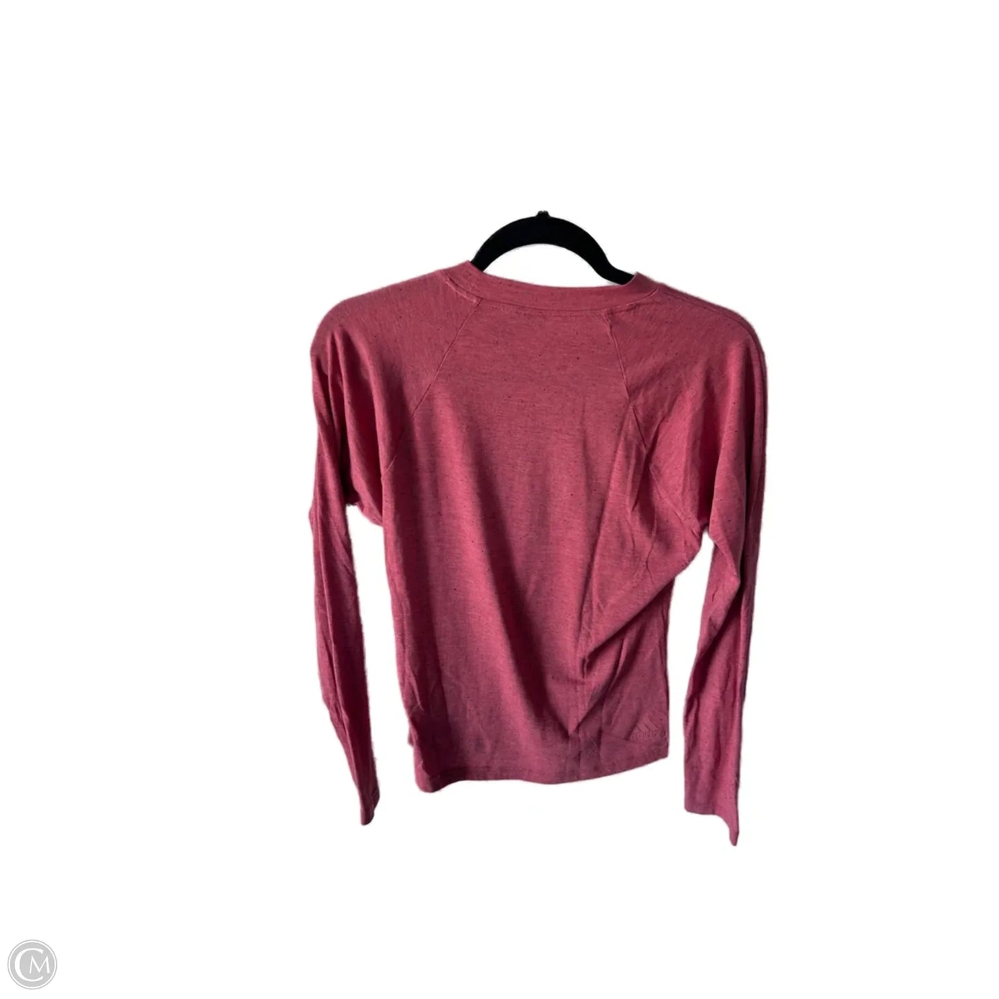 Athletic Top Long Sleeve Crewneck By Adidas In Pink, Size: S