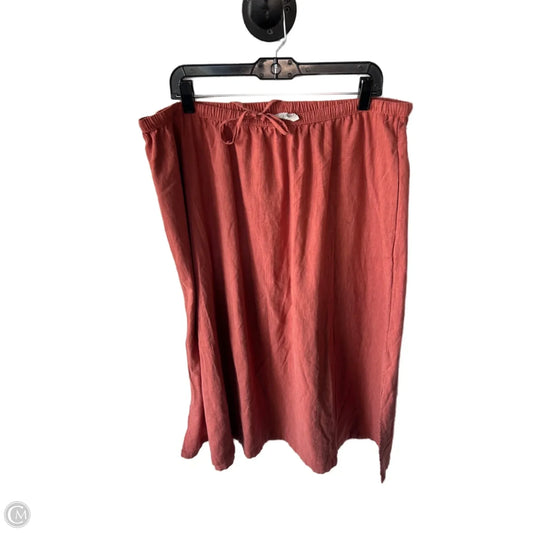 Skirt Maxi By Universal Thread In Orange, Size: 18