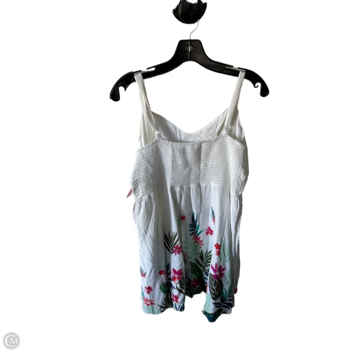 Dress Casual Short By Old Navy In Green & White, Size: Xl