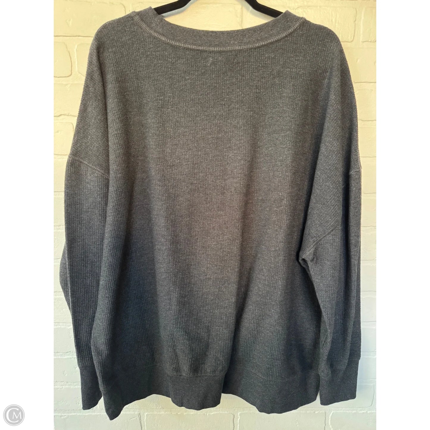 Sweatshirt Crewneck By Maurices In Grey & White, Size: Xxl