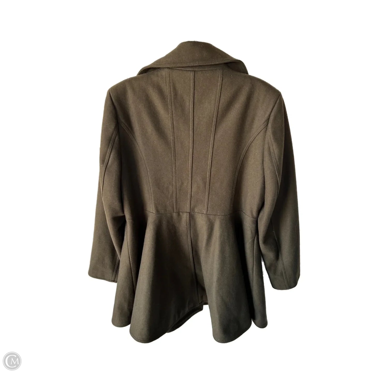 Coat Peacoat By Laundry In Green, Size: L