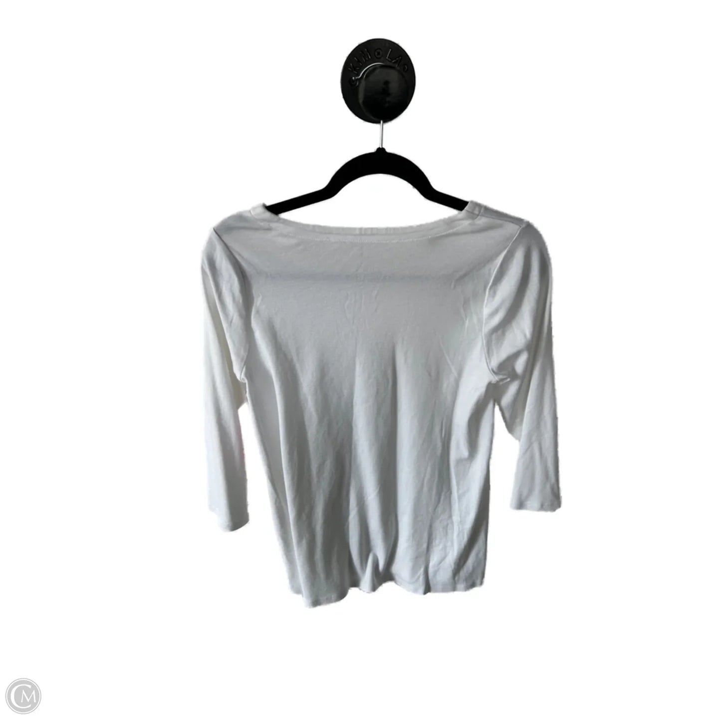 Top 3/4 Sleeve Basic By J. Jill In White, Size: S