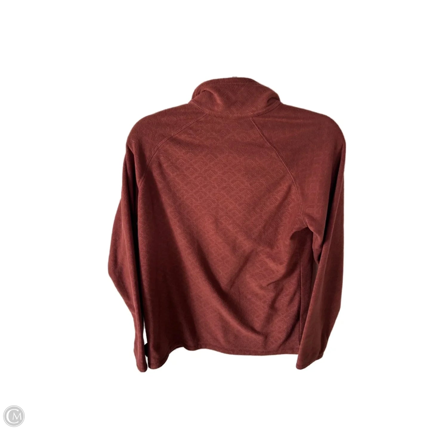 Jacket Fleece By Eddie Bauer In Brown, Size: M