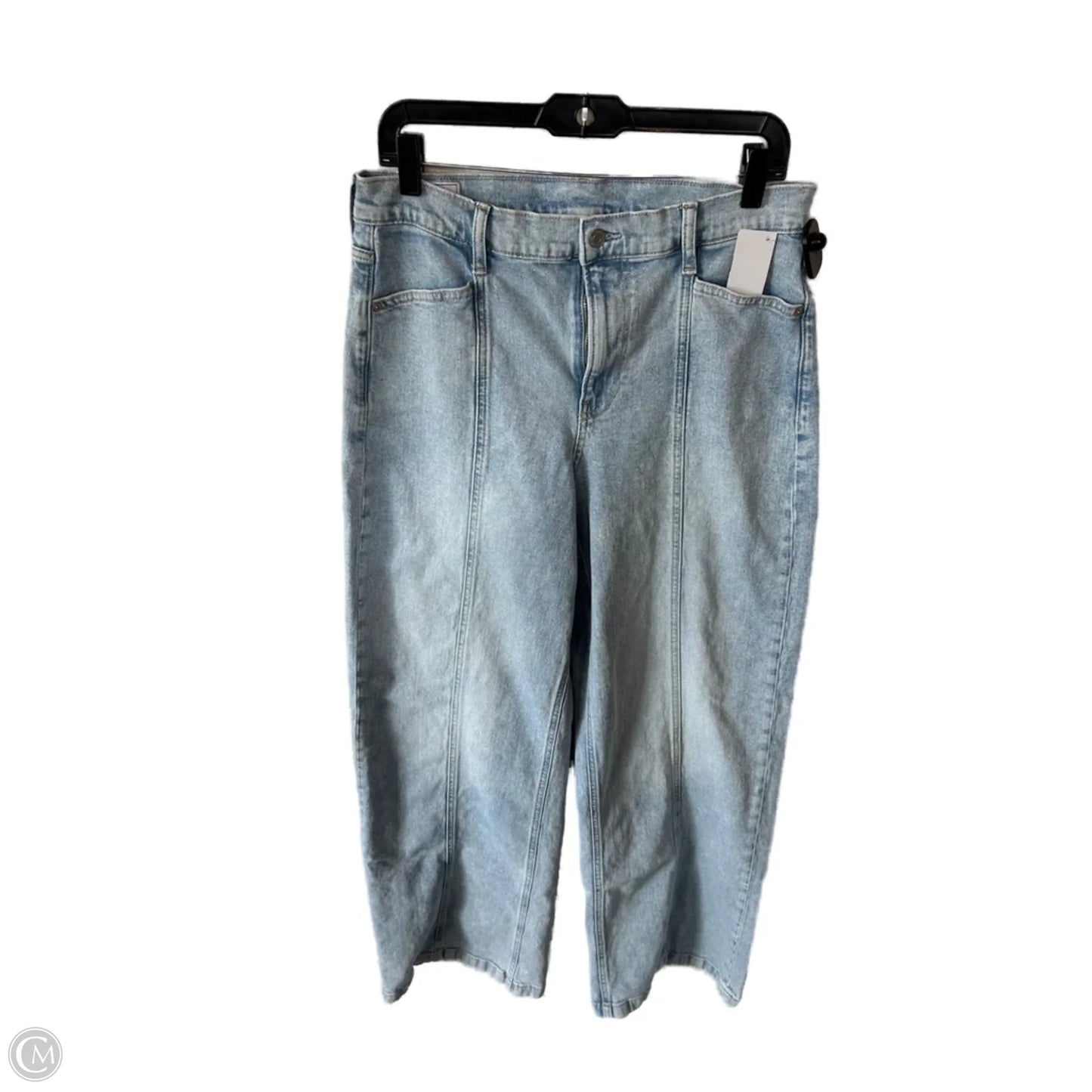 Jeans Wide Leg By Gap In Blue Denim, Size: 12