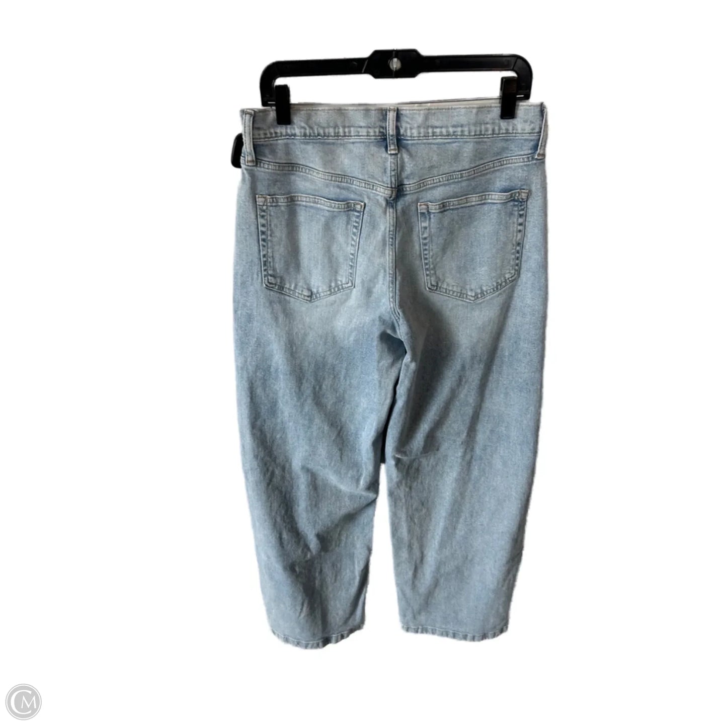 Jeans Wide Leg By Gap In Blue Denim, Size: 12