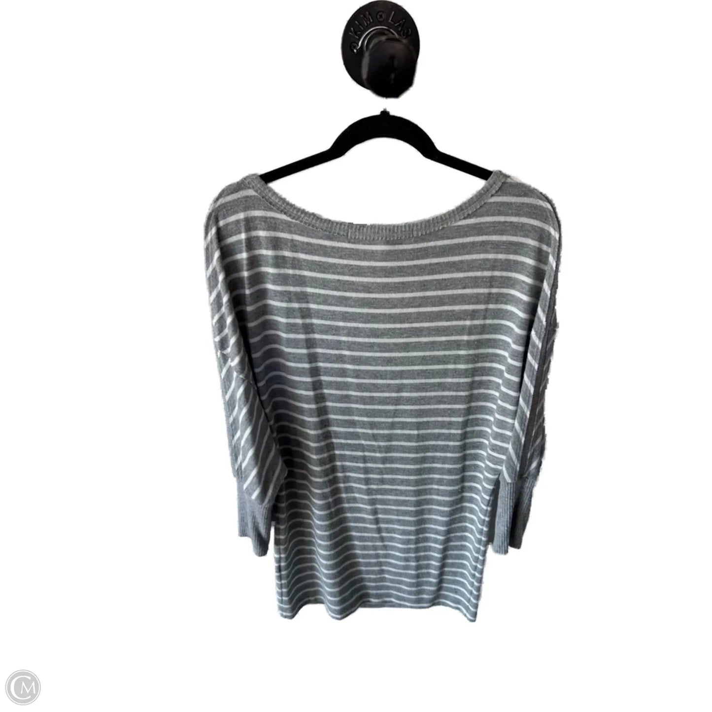 Sweater By Michael Stars In Grey & White, Size: S