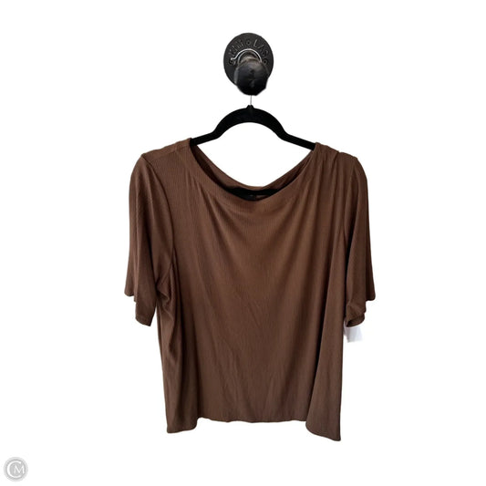 Top Short Sleeve By J. Jill In Brown, Size: Xl