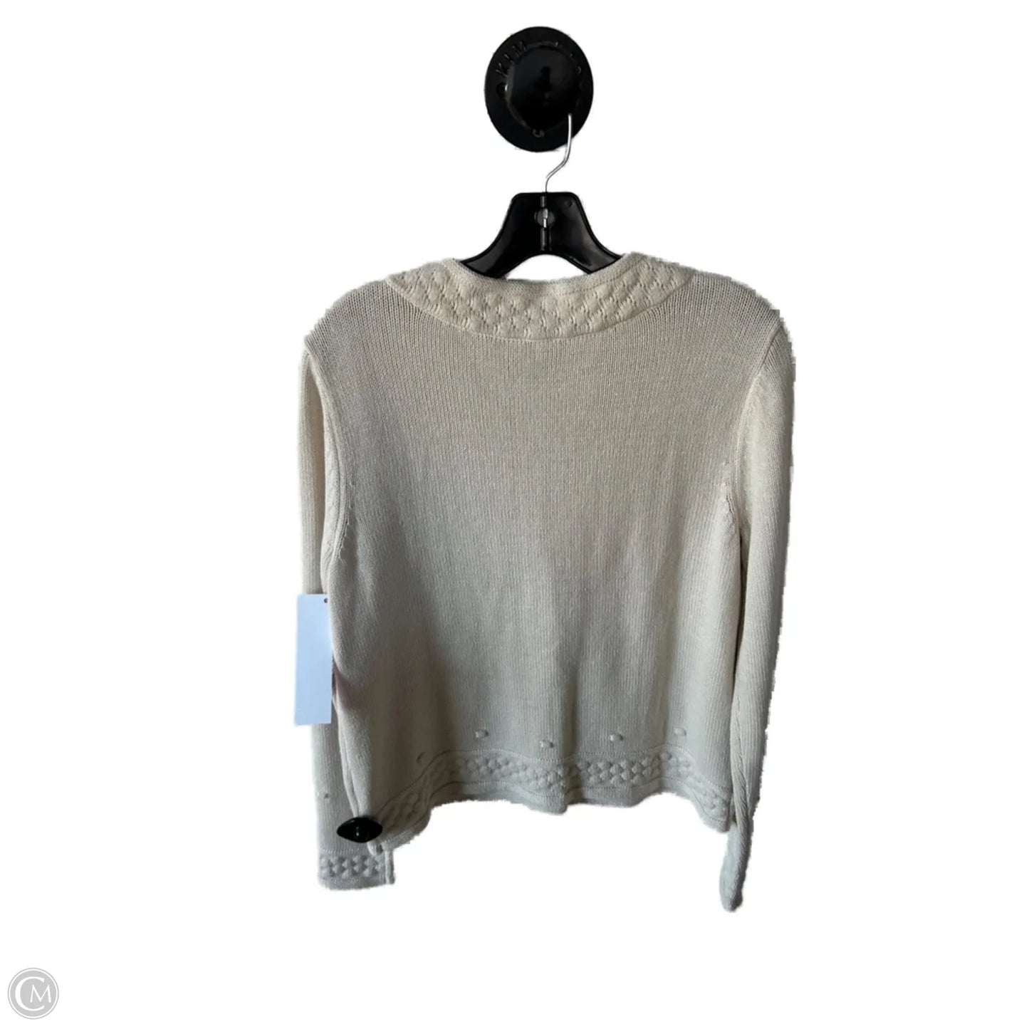 Sweater Cardigan By Cabi In Cream, Size: M