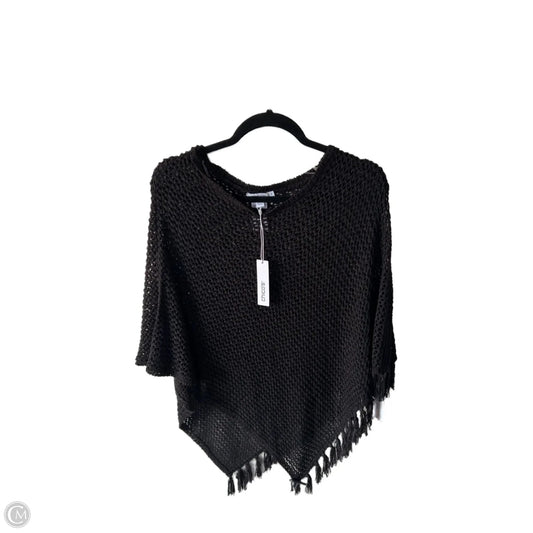 Poncho By Chicos In Black, Size: S