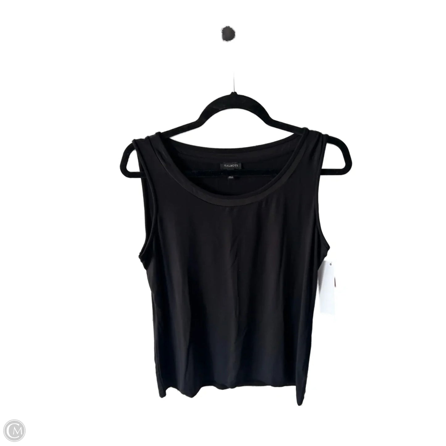 Top Sleeveless Basic By Talbots In Black, Size: M
