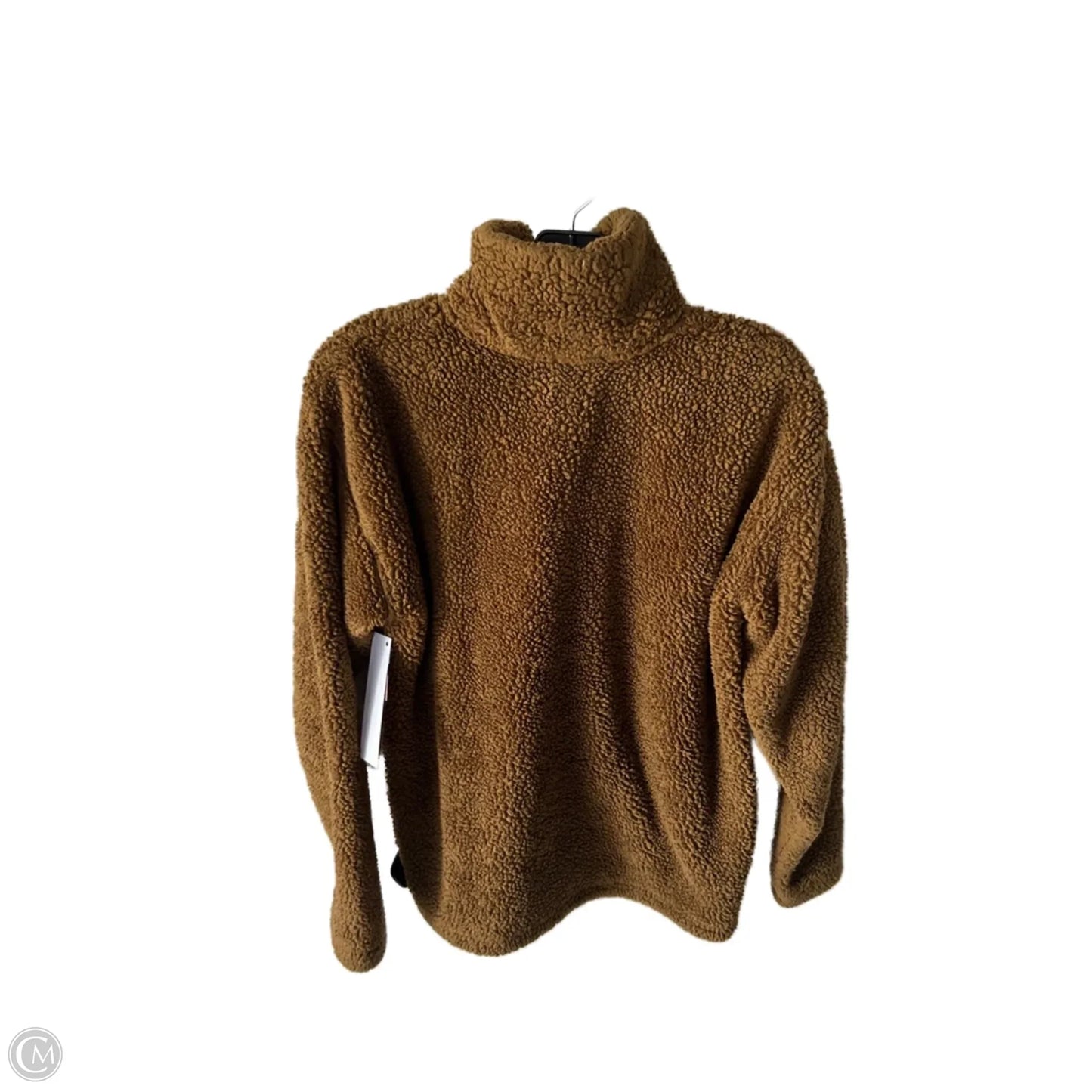 Jacket Fleece By Eddie Bauer In Brown, Size: M