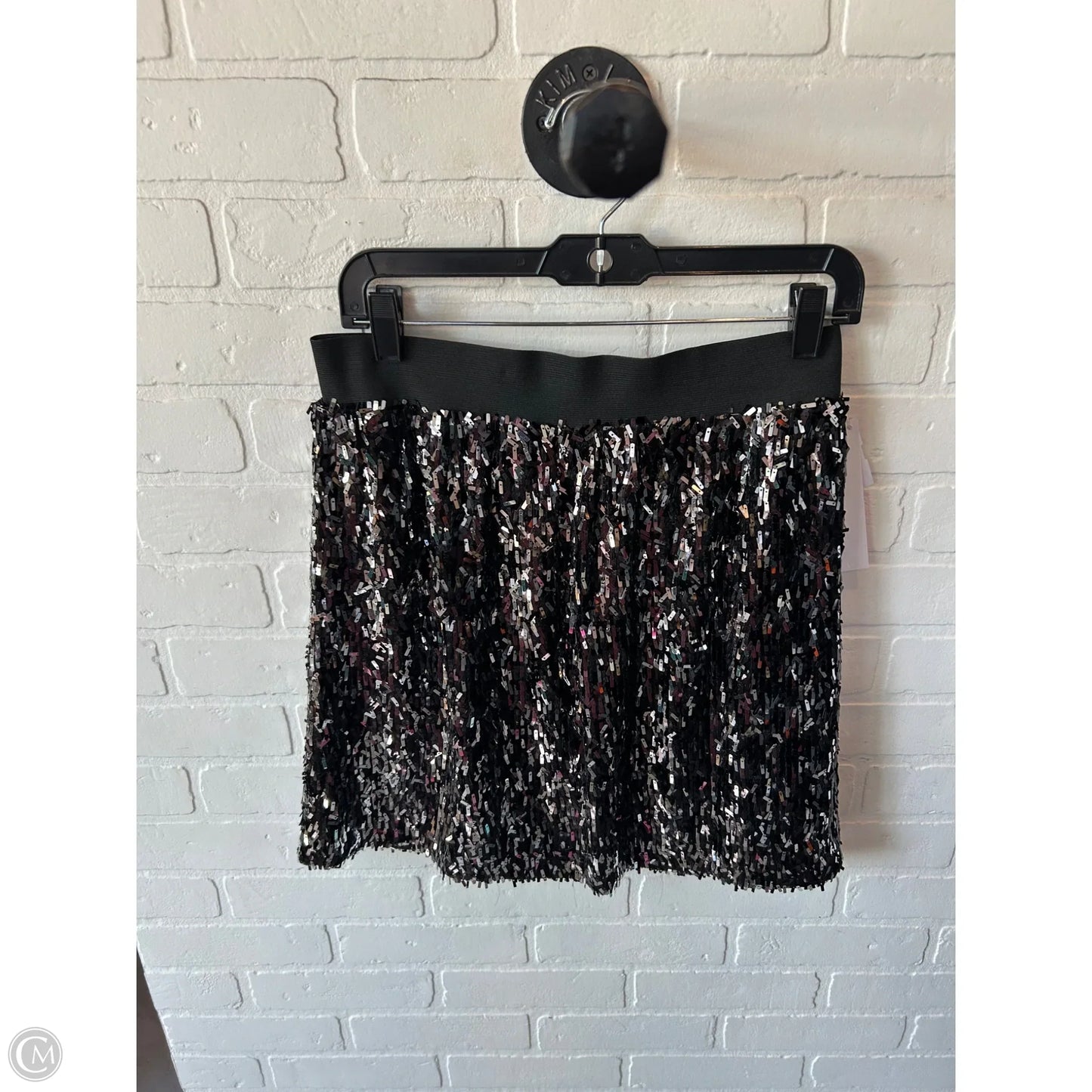 Skirt Mini & Short By Stella And Dot In Black & Silver, Size: 12