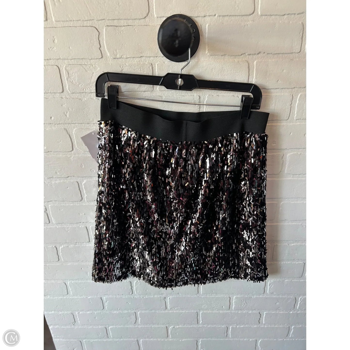 Skirt Mini & Short By Stella And Dot In Black & Silver, Size: 12