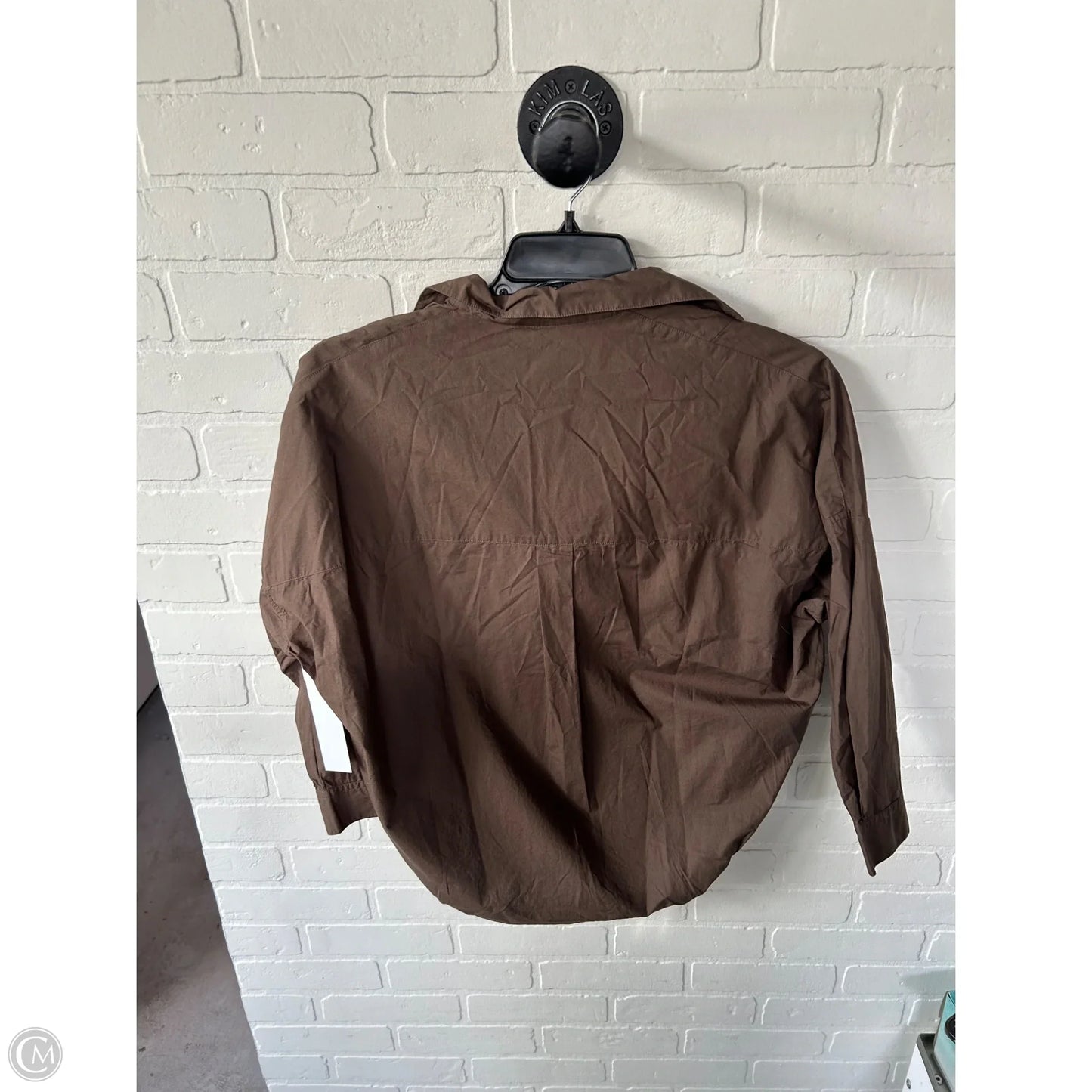 Top Long Sleeve By French Connection In Brown, Size: Xs