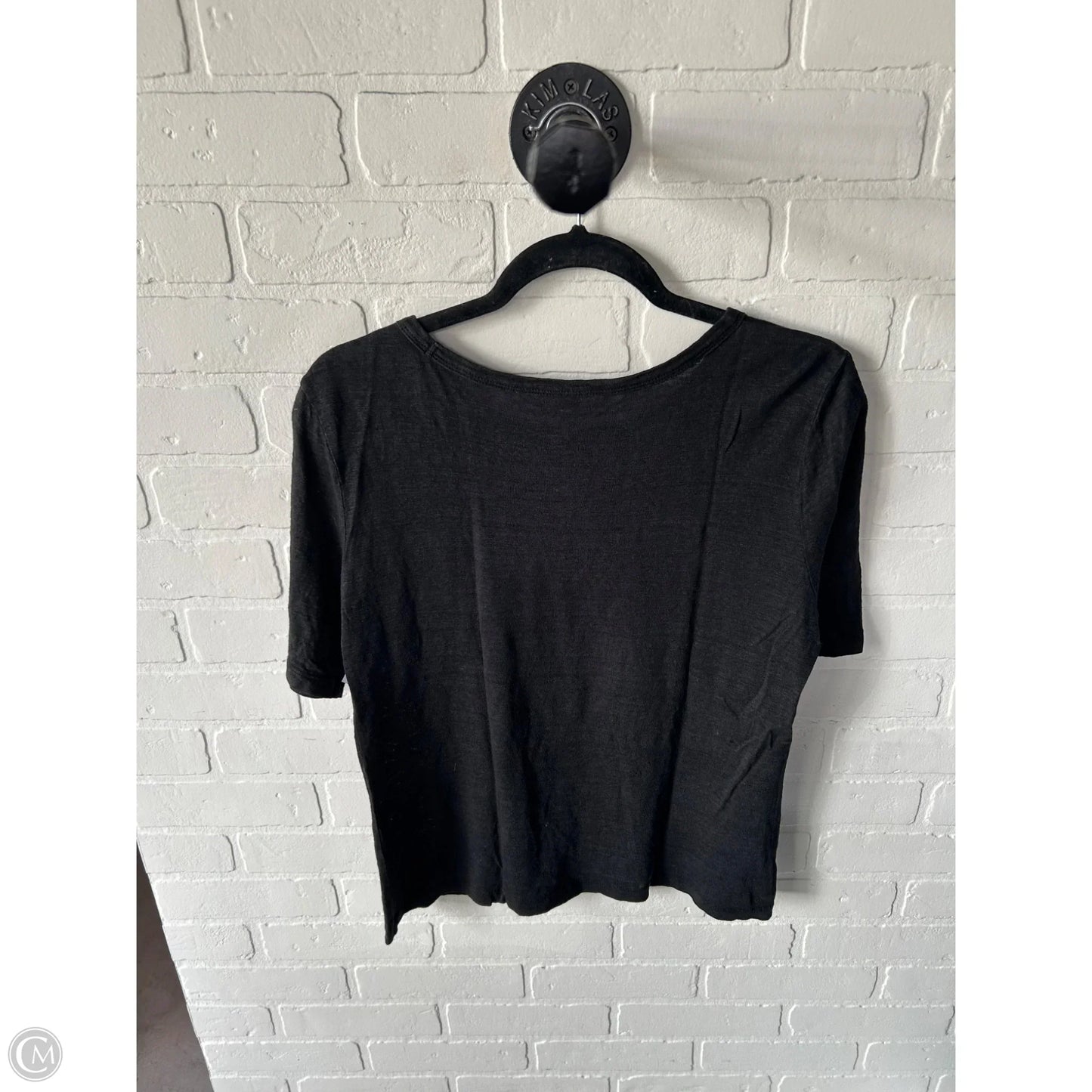 Top Short Sleeve Basic By Banana Republic In Black, Size: S