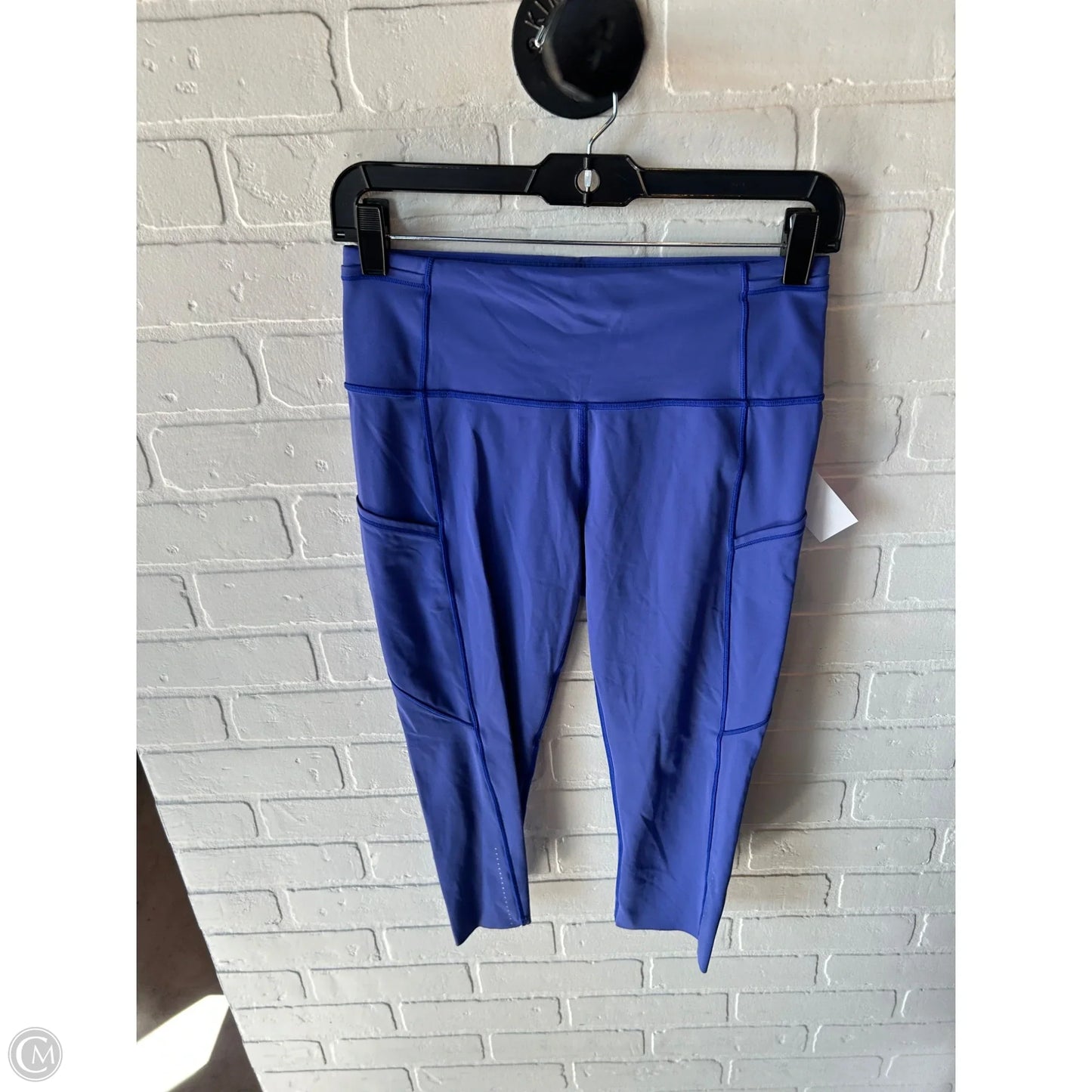 Athletic Capris By Lululemon In Blue, Size: 8