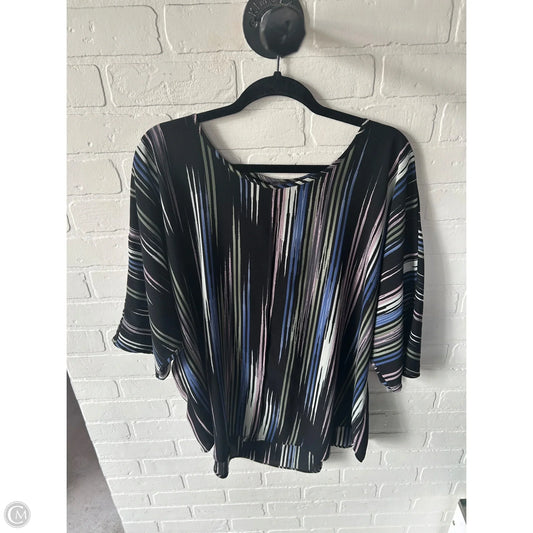 Top Short Sleeve By Vince Camuto In Black & White, Size: 2x