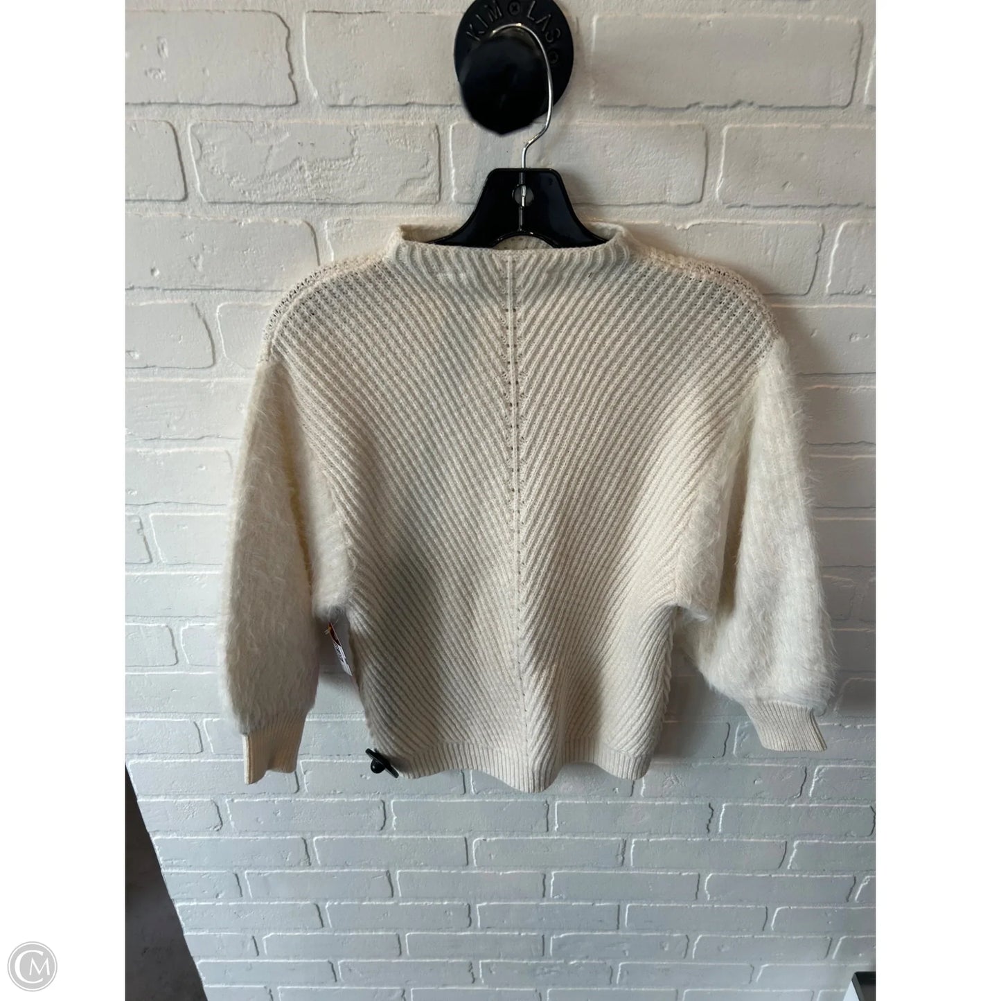 Sweater By Knitted And Knotted In Cream, Size: Xs