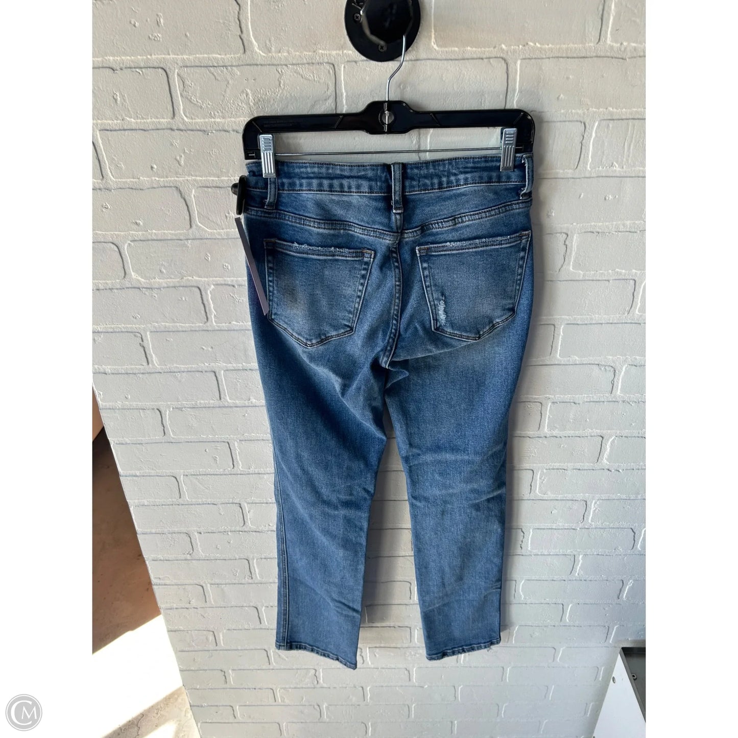 Jeans Straight By Vervet In Blue Denim, Size: 4