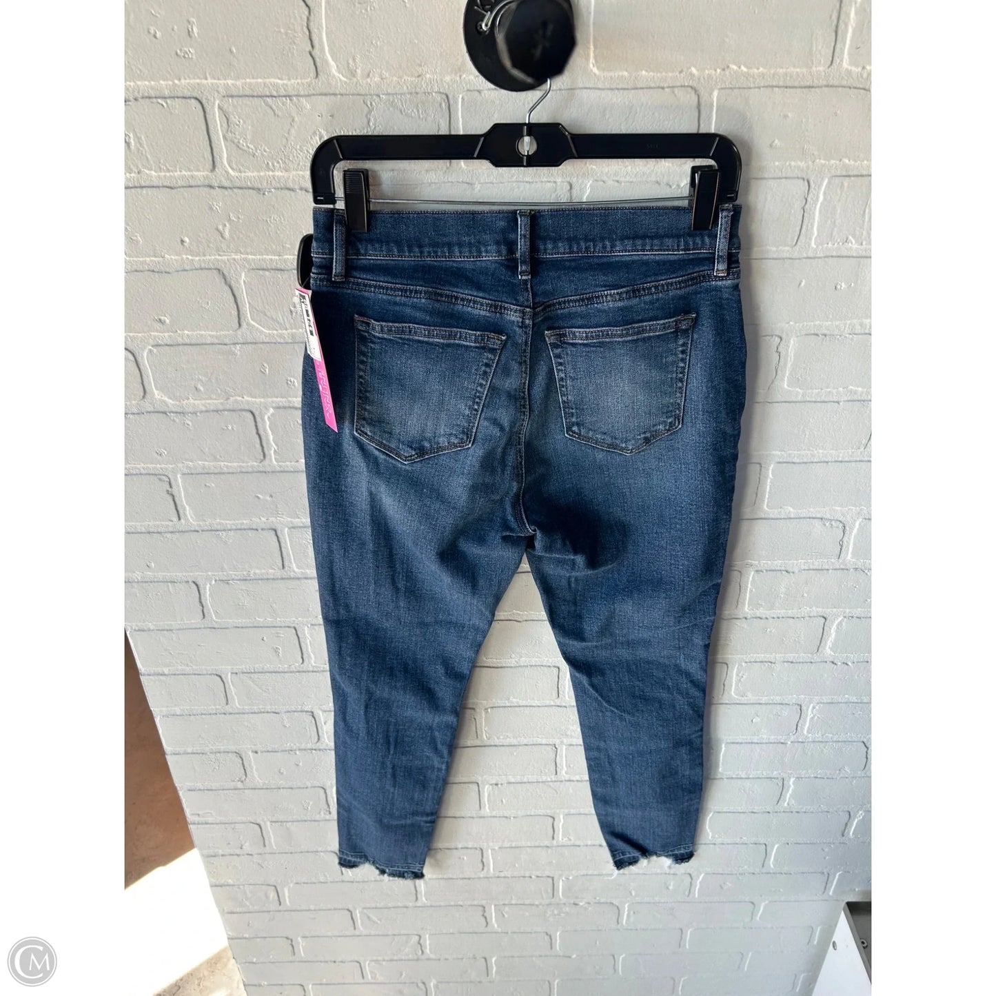 Jeans Skinny By Loft In Blue Denim, Size: 4