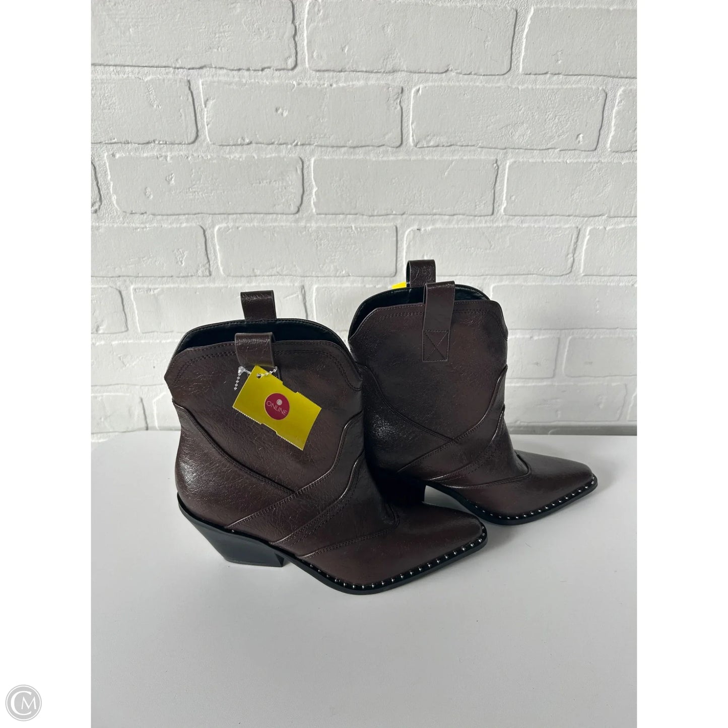Boots Western By Clothes Mentor In Brown, Size: 7.5