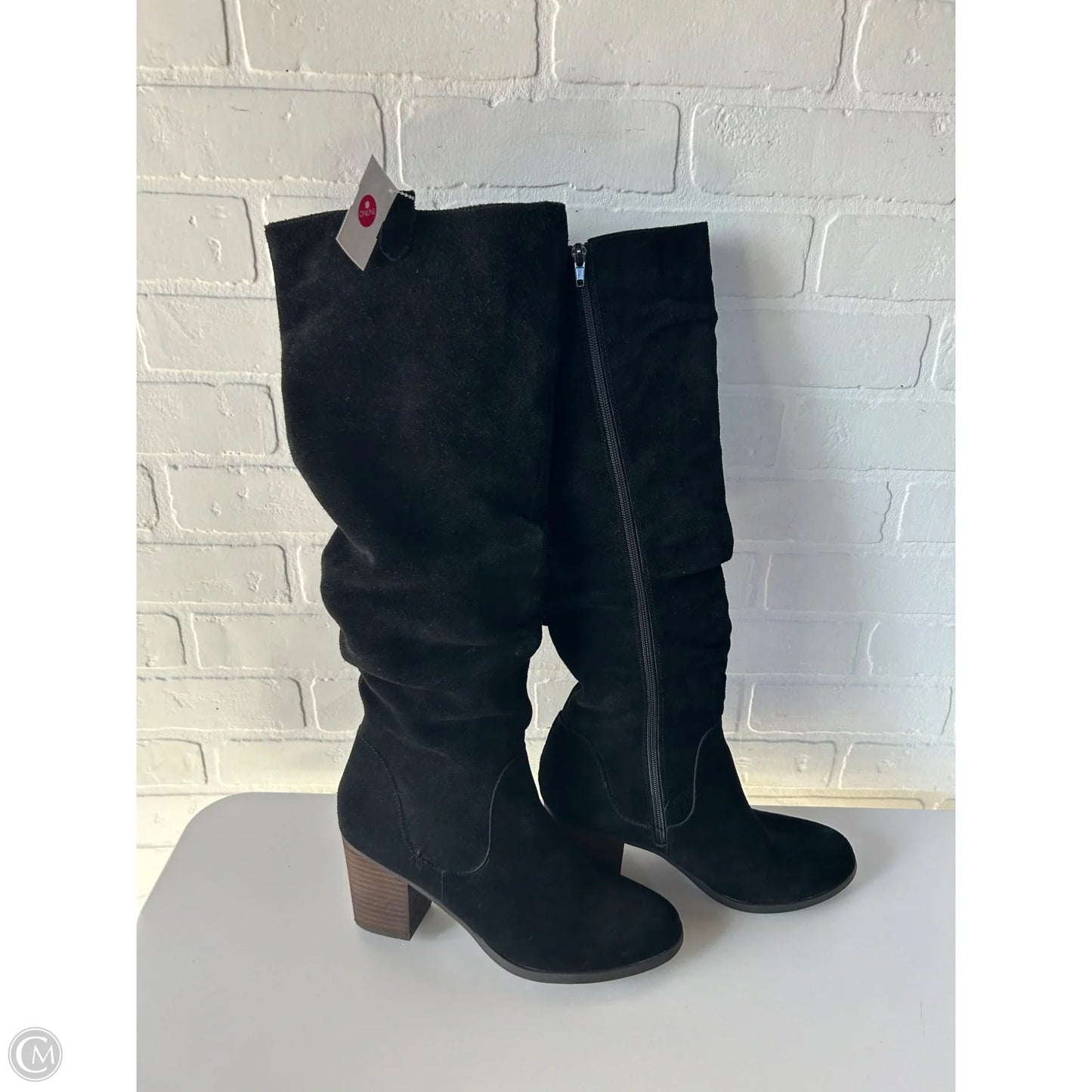 Boots Knee Heels By Cmc In Black, Size: 10