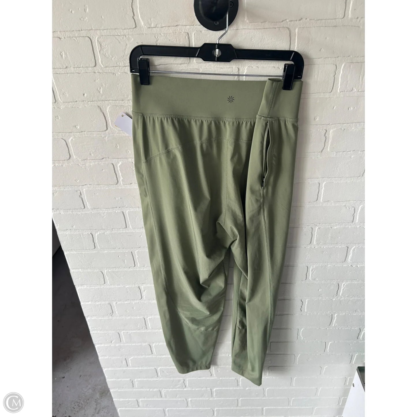 Athletic Leggings By Athleta In Green, Size: 12