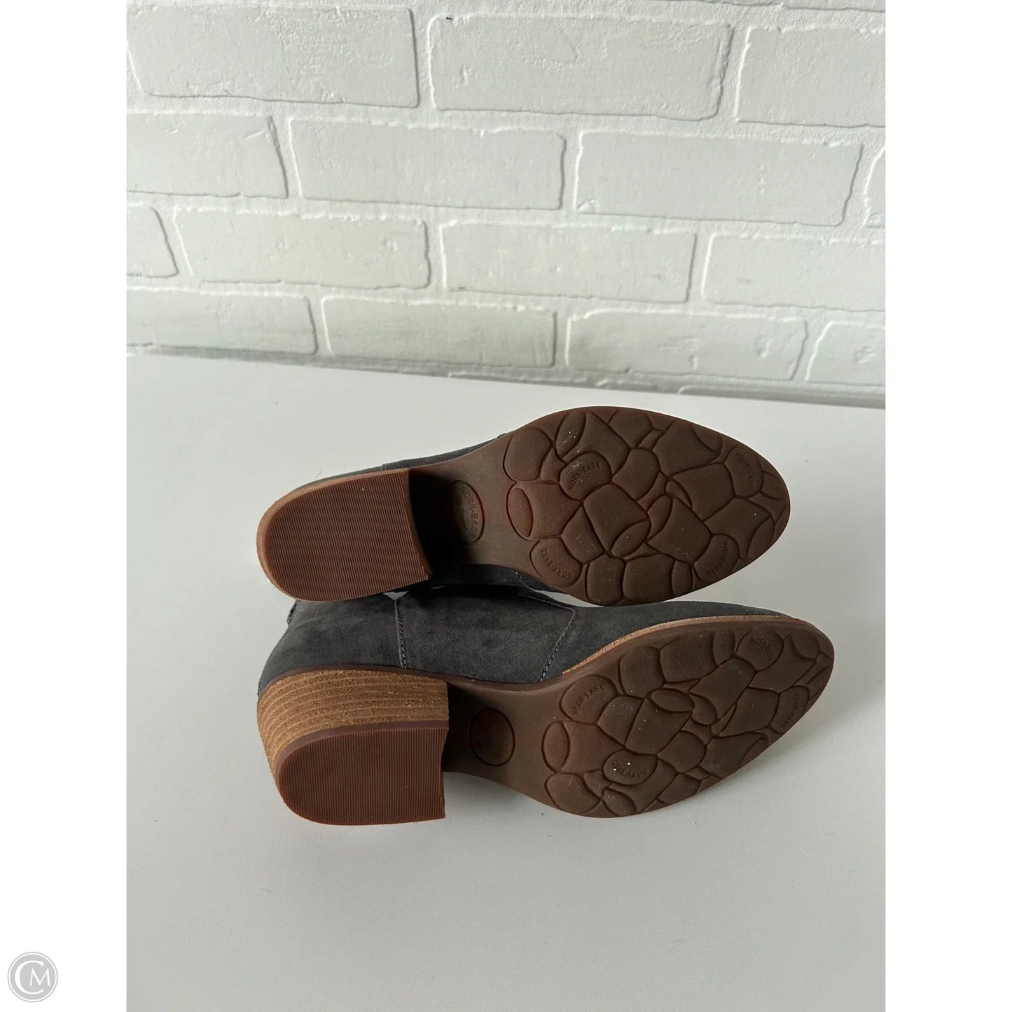 Boots Ankle Heels By Kork Ease In Grey, Size: 8