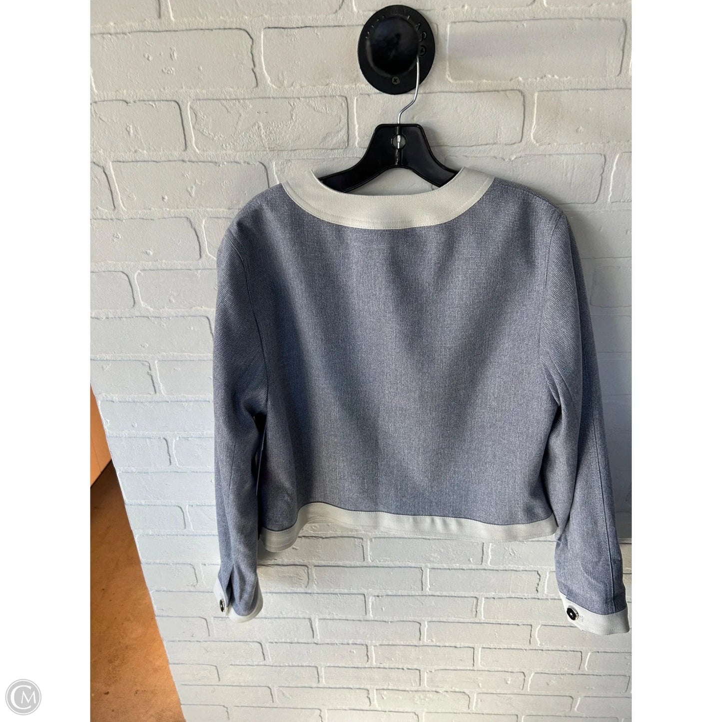 Blazer By Tommy Hilfiger In Blue & Cream, Size: L