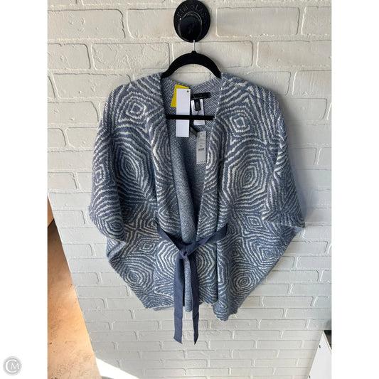 Poncho By White House Black Market In Blue & White, Size: Osfm