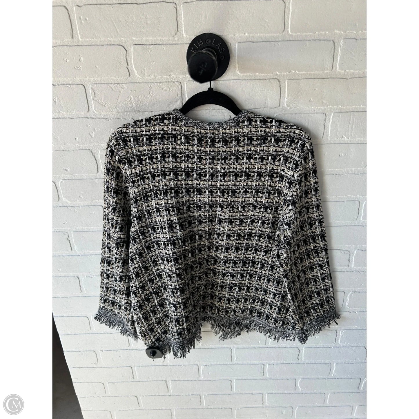 Blazer By Talbots In Black & White, Size: M