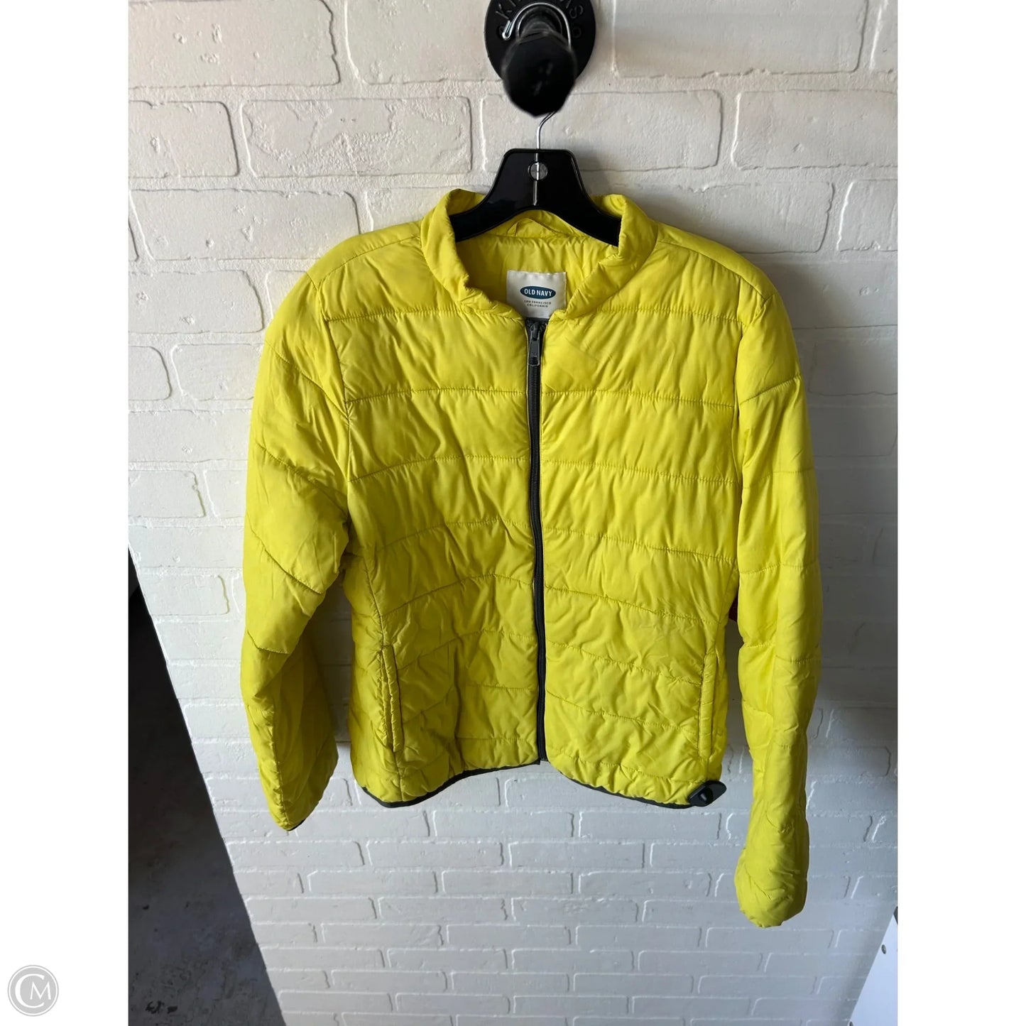 Jacket Puffer & Quilted By Old Navy In Yellow, Size: M