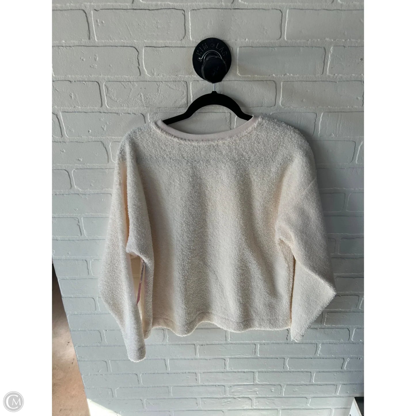 Sweatshirt Crewneck By Loft In Cream, Size: M