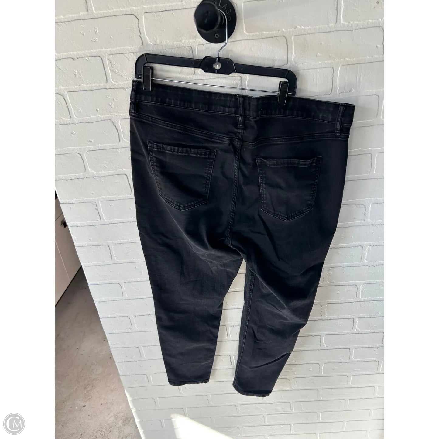 Jeans Skinny By Ava & Viv In Black Denim, Size: 20