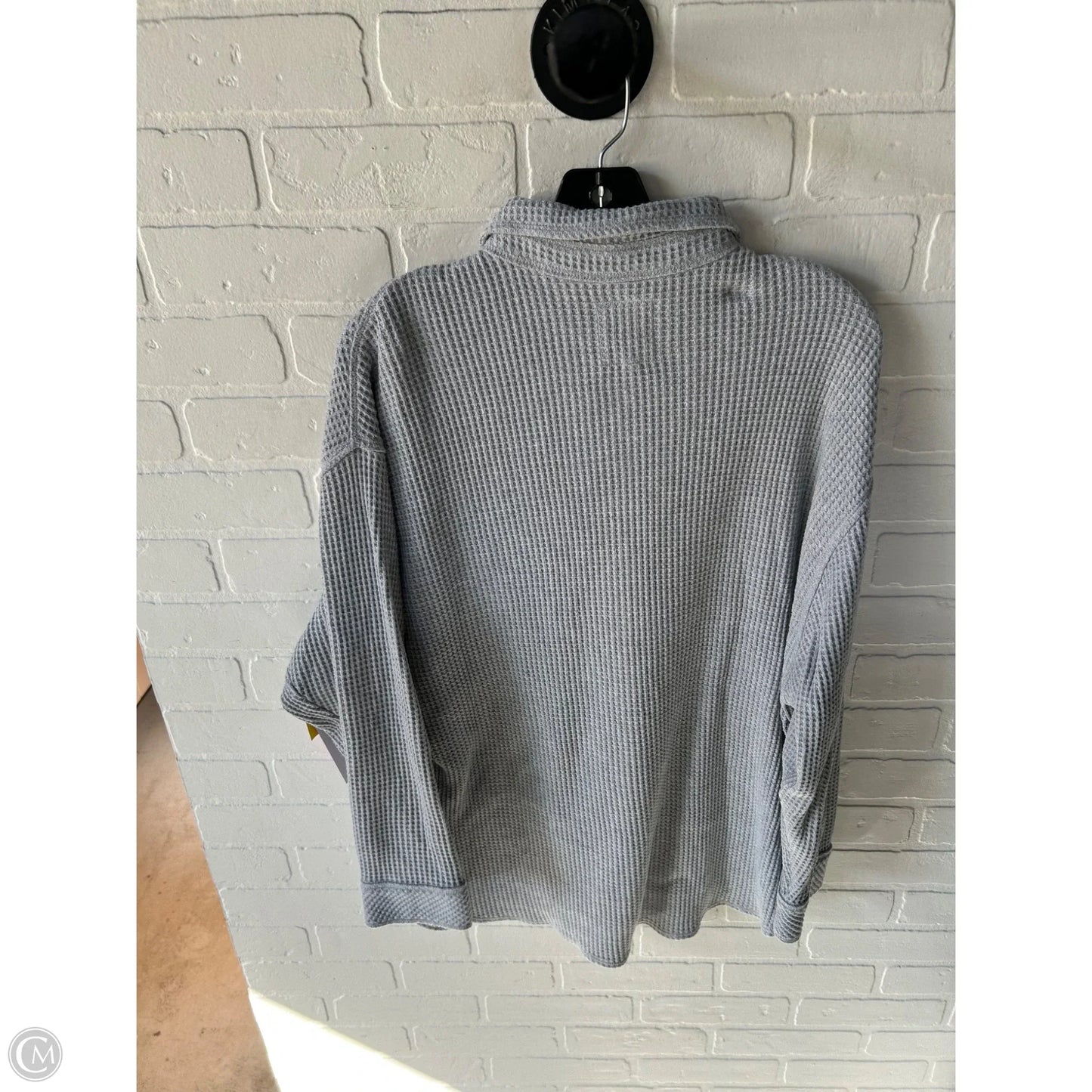 Top Long Sleeve By Aerie In Grey, Size: M
