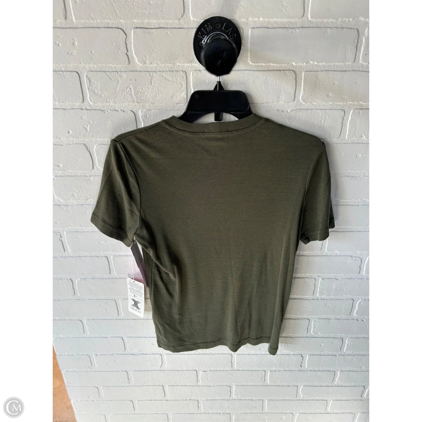 Top Short Sleeve Basic By Democracy In Green, Size: M