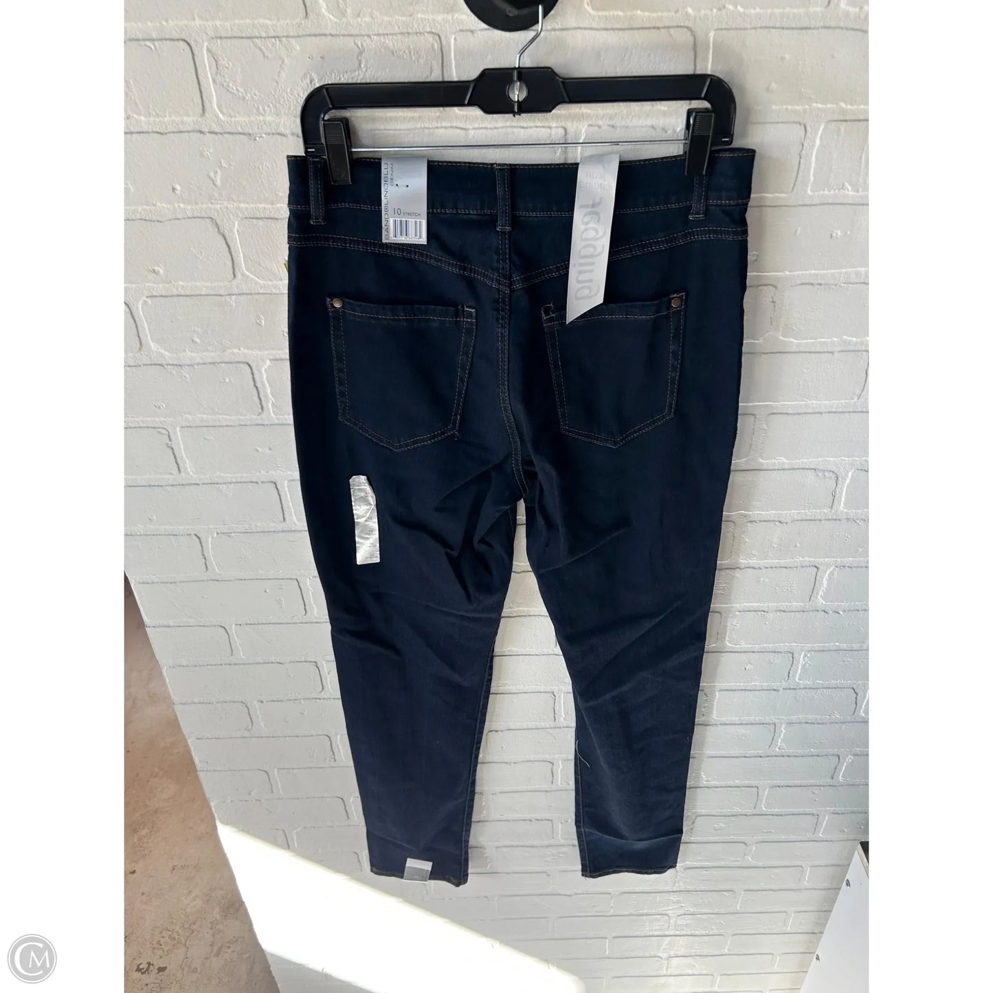 Jeans Straight By Bandolino In Blue Denim, Size: 10