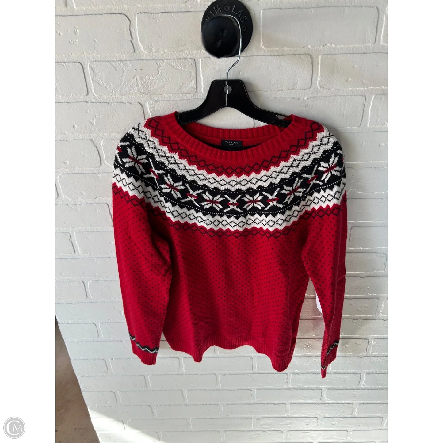 Sweater By Talbots In Red, Size: Mp