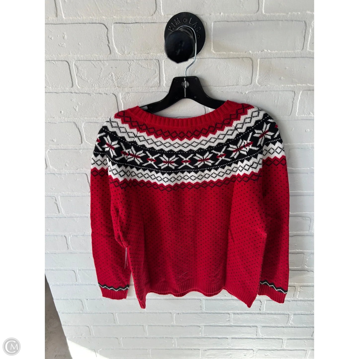 Sweater By Talbots In Red, Size: Mp