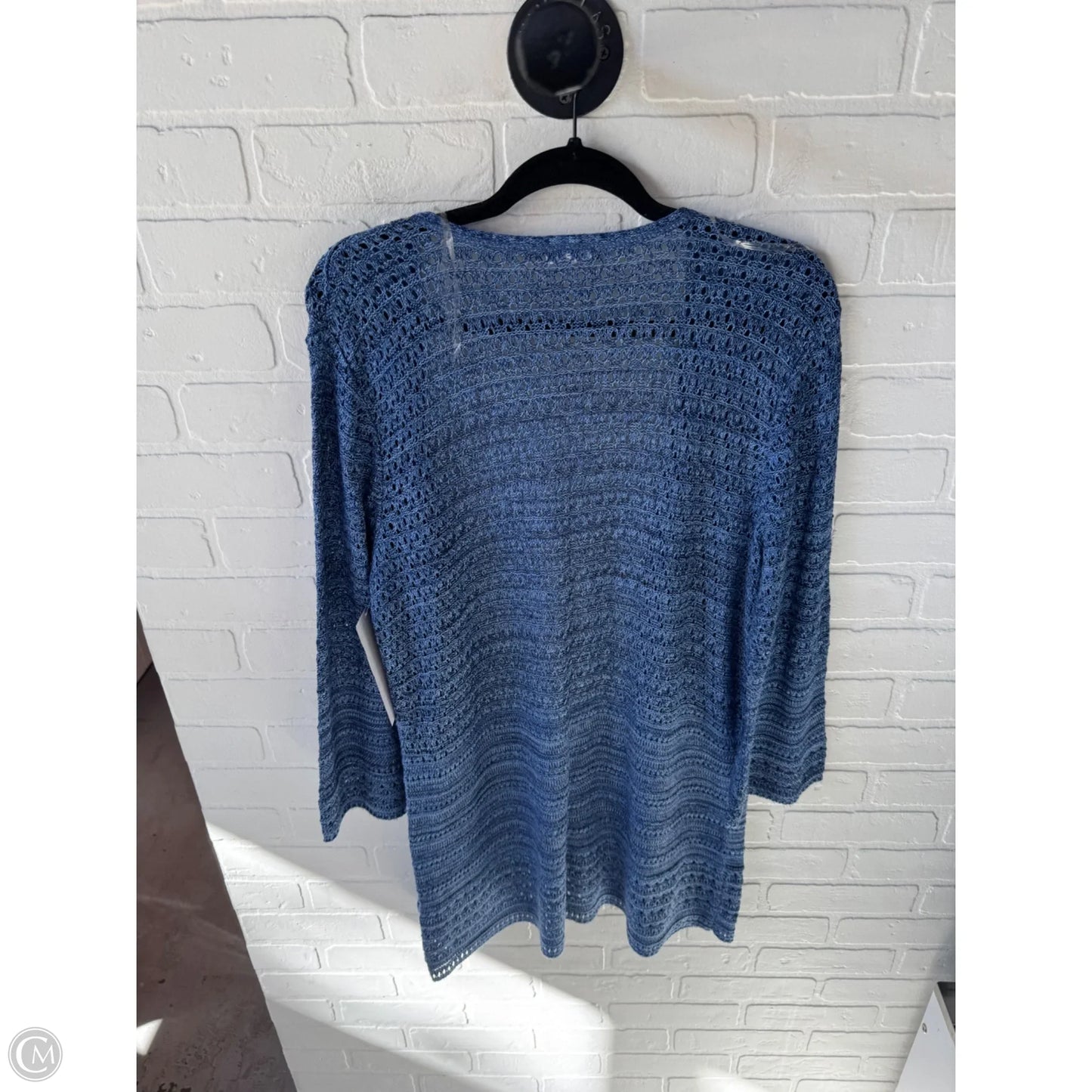 Sweater Cardigan By Westport In Blue, Size: L