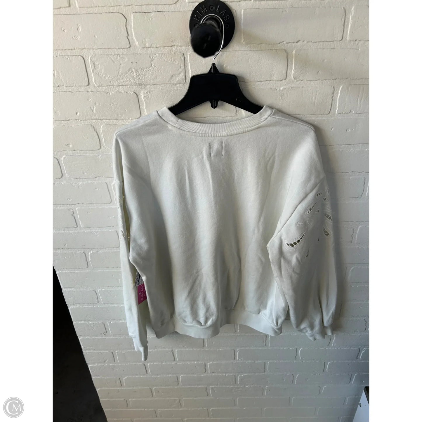 Sweatshirt Crewneck By Gap In White, Size: L