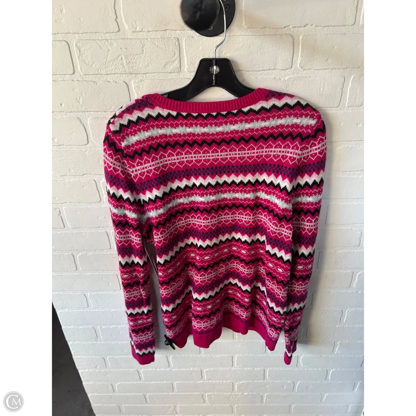 Sweater Cardigan By Talbots In Pink, Size: M