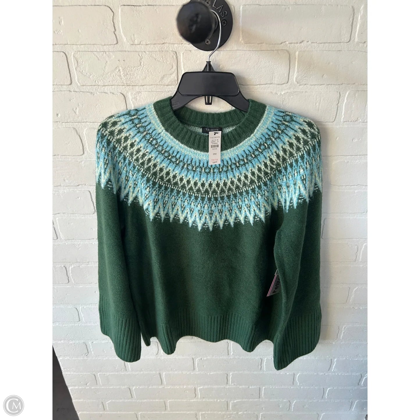 Sweater By Talbots In Green, Size: Mp