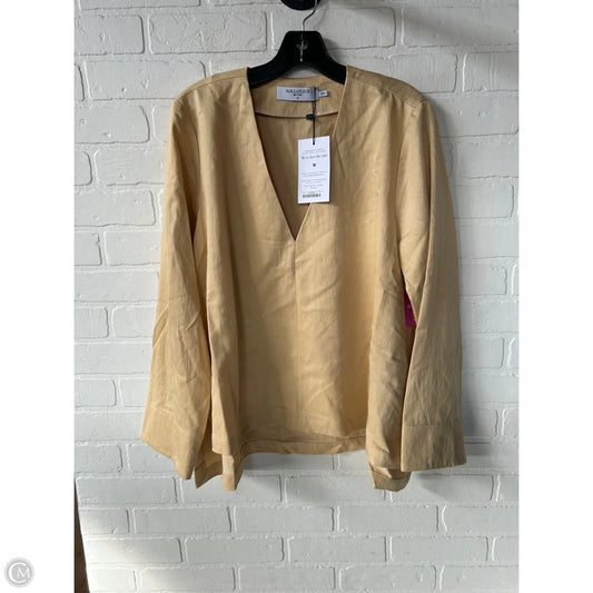 Top Long Sleeve By Cma In Yellow, Size: M