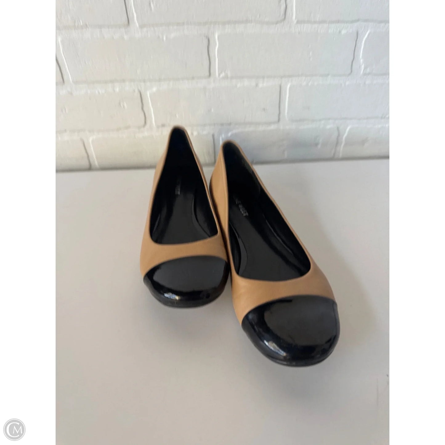 Shoes Flats By Nine West In Black & Tan, Size: 8.5