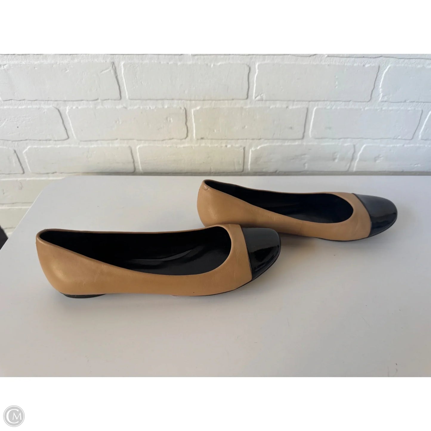 Shoes Flats By Nine West In Black & Tan, Size: 8.5