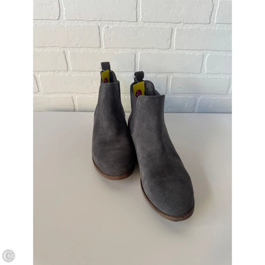 Boots Ankle Flats By Toms In Grey, Size: 8.5